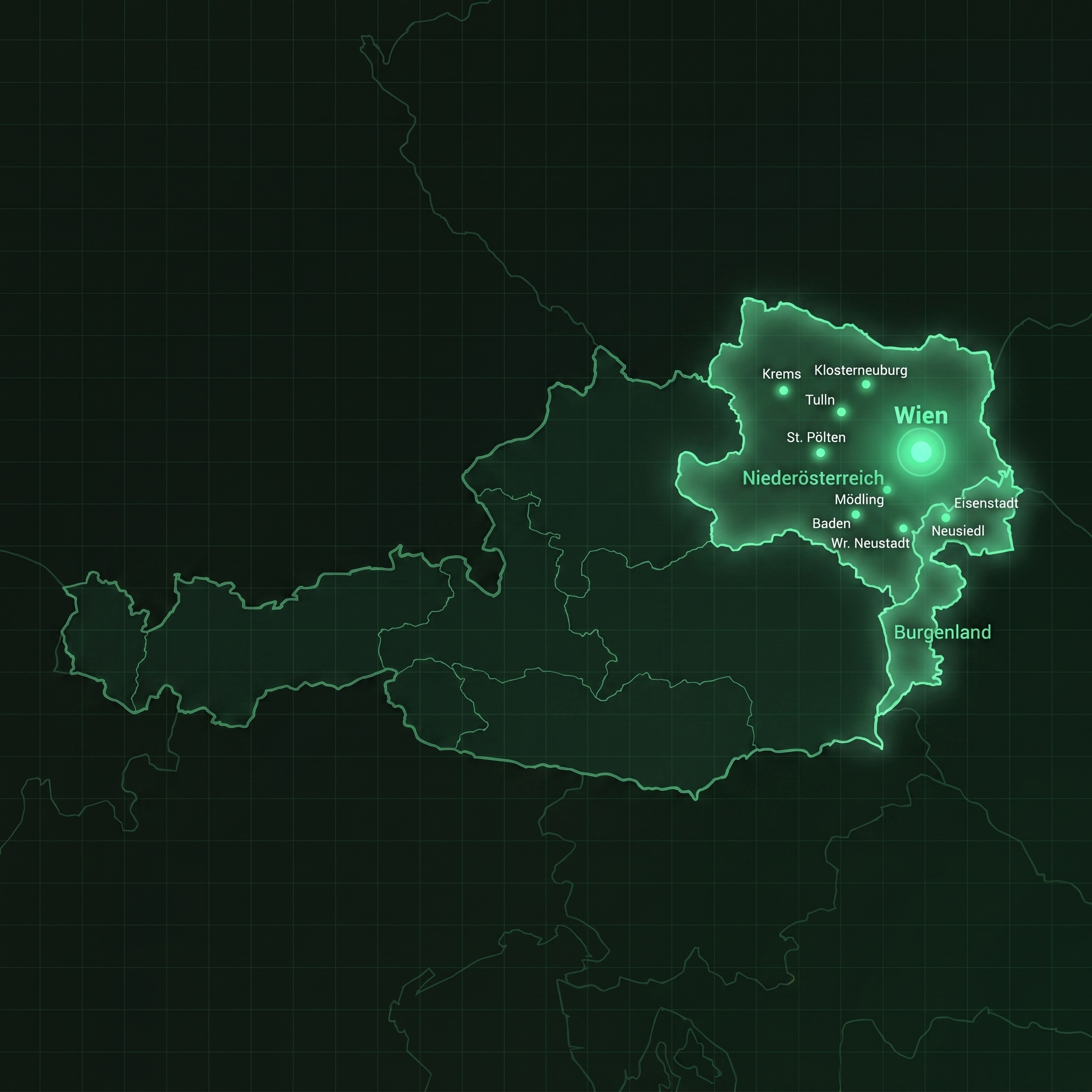 Einsatzgebiet – Wien, Niederösterreich, Burgenland